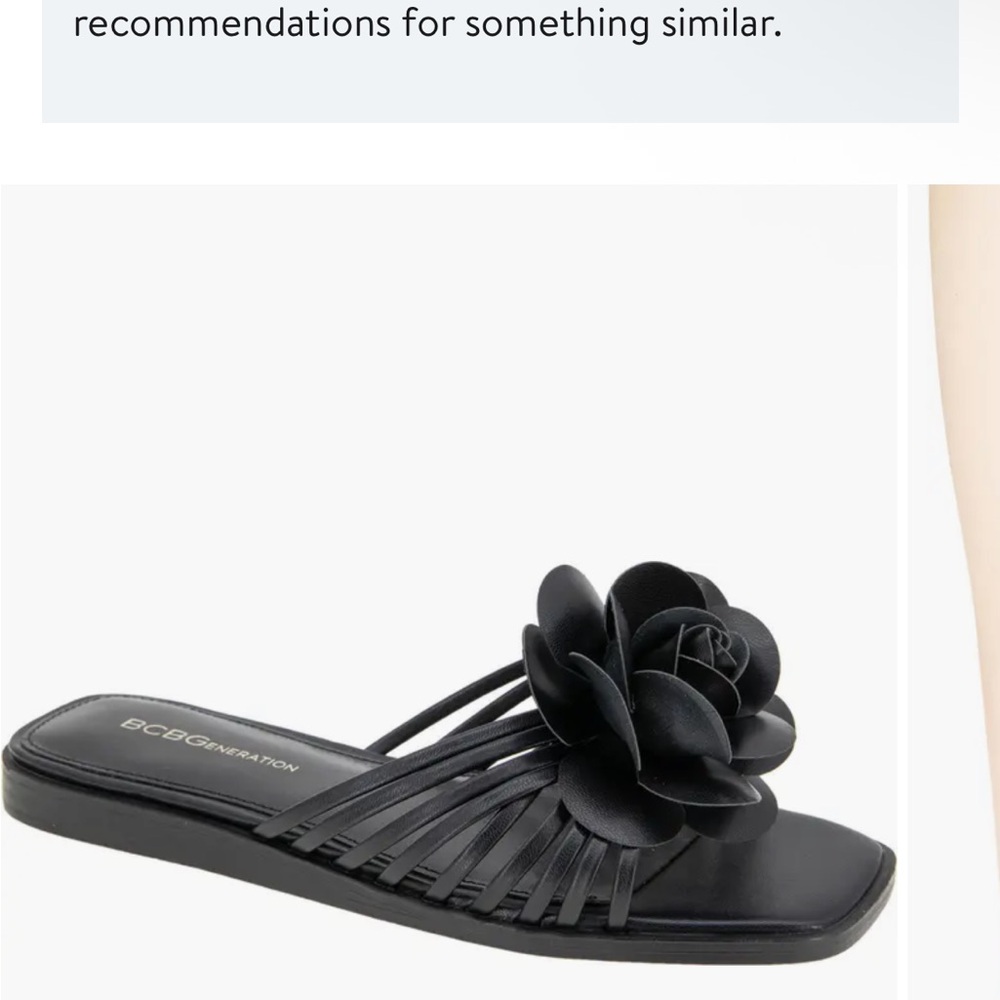 BCBGeneration Black Sandals Sleek and Stylish